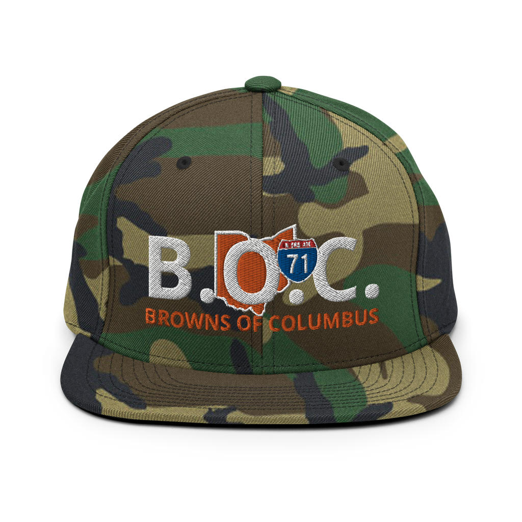 BOC Camo Snapback Hat