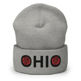 Ohio Roses Cuffed Beanie