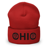 Ohio Roses Cuffed Beanie