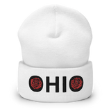 Ohio Roses Cuffed Beanie