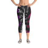 Roses Spin Capri Leggings