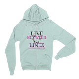 Between The Lines Pink Purple Hoodie