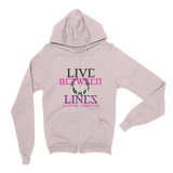 Between The Lines Pink Purple Hoodie