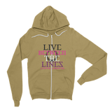 Between The Lines Pink Purple Hoodie