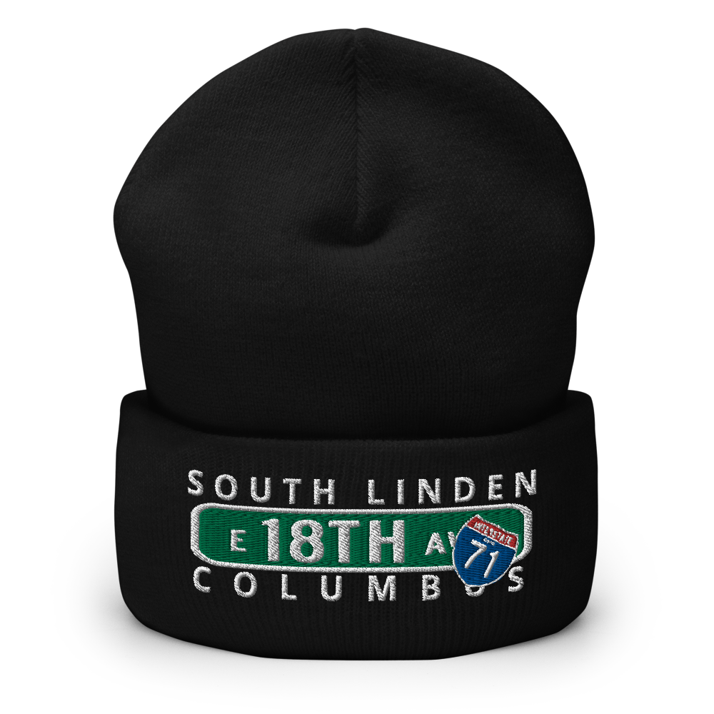 City Nights E 18th Ave CO Cuffed Beanie