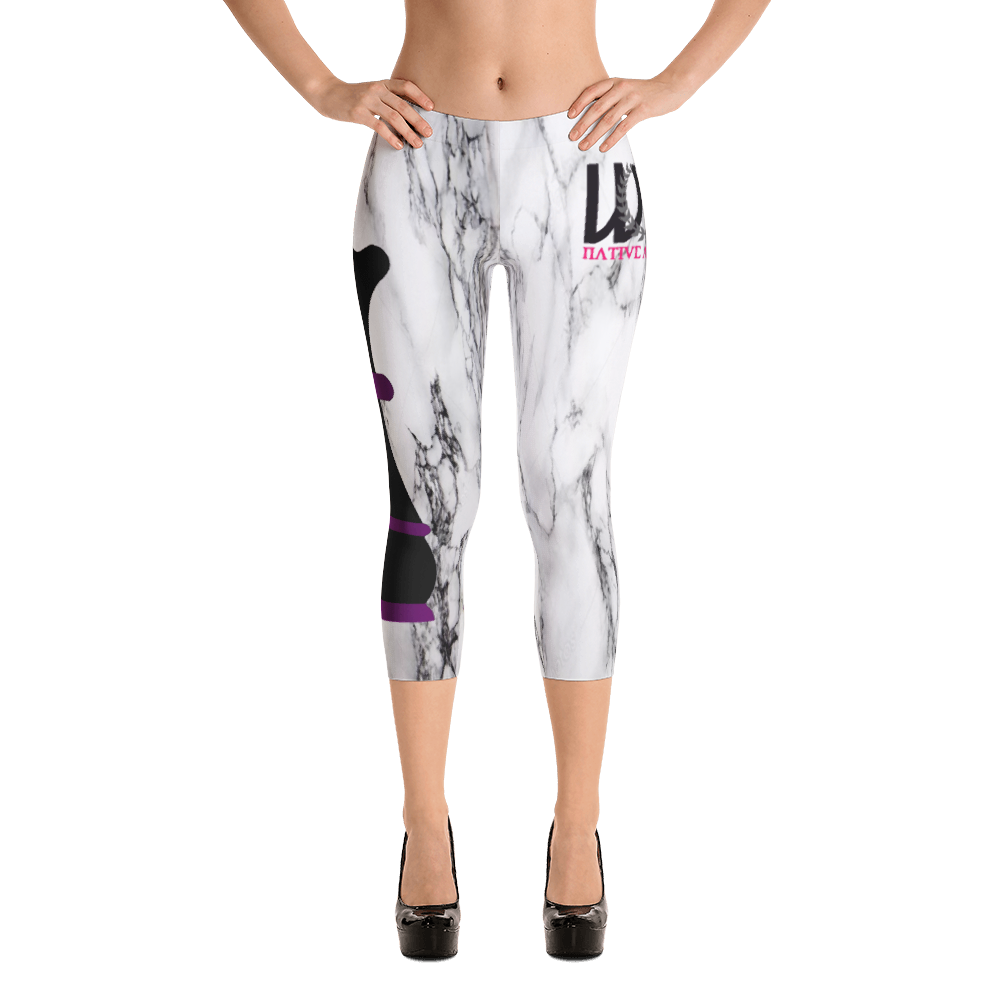 Marble Queen Capri Leggings