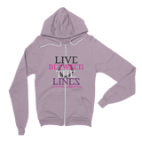 Between The Lines Pink Purple Hoodie
