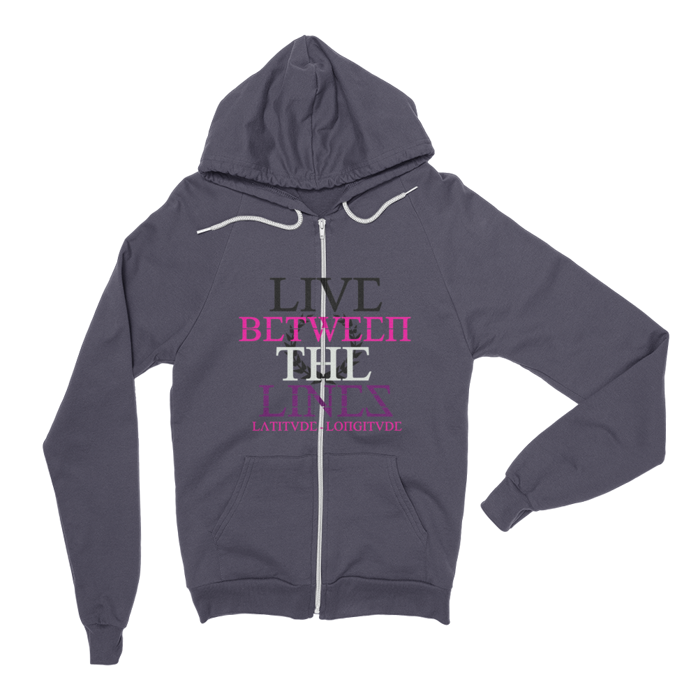Between The Lines Pink Purple Hoodie