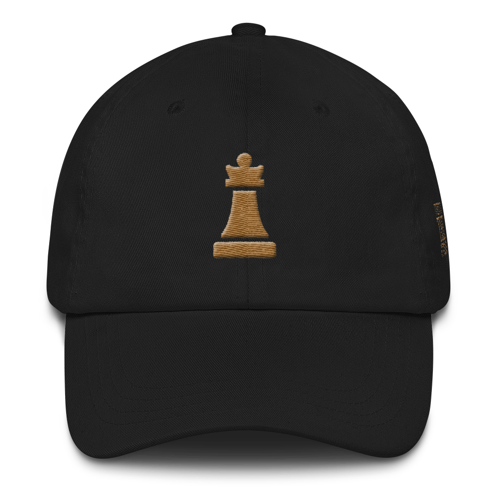 Queen Piece Gold Adjustable Hat