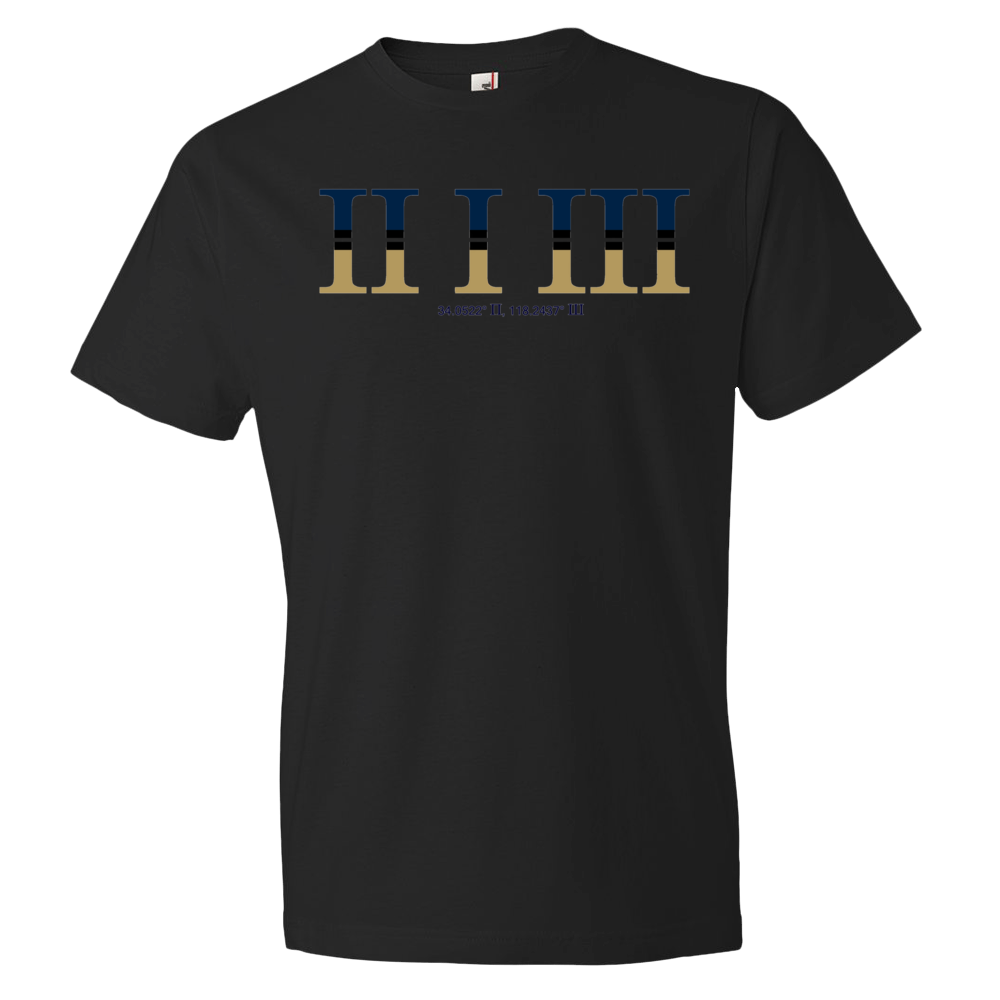 213 Numeral LA Blue/Gold