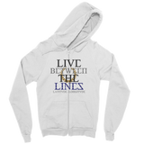 Between The Lines Zip Hoodie Dark