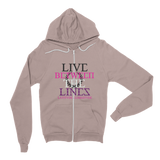Between The Lines Pink Purple Hoodie