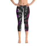 Roses Spin Capri Leggings