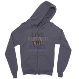 Between The Lines Zip Hoodie Dark