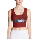 Red Wedding Crown Crop Top