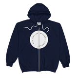 Classic Ivory Button Zip Hoodie