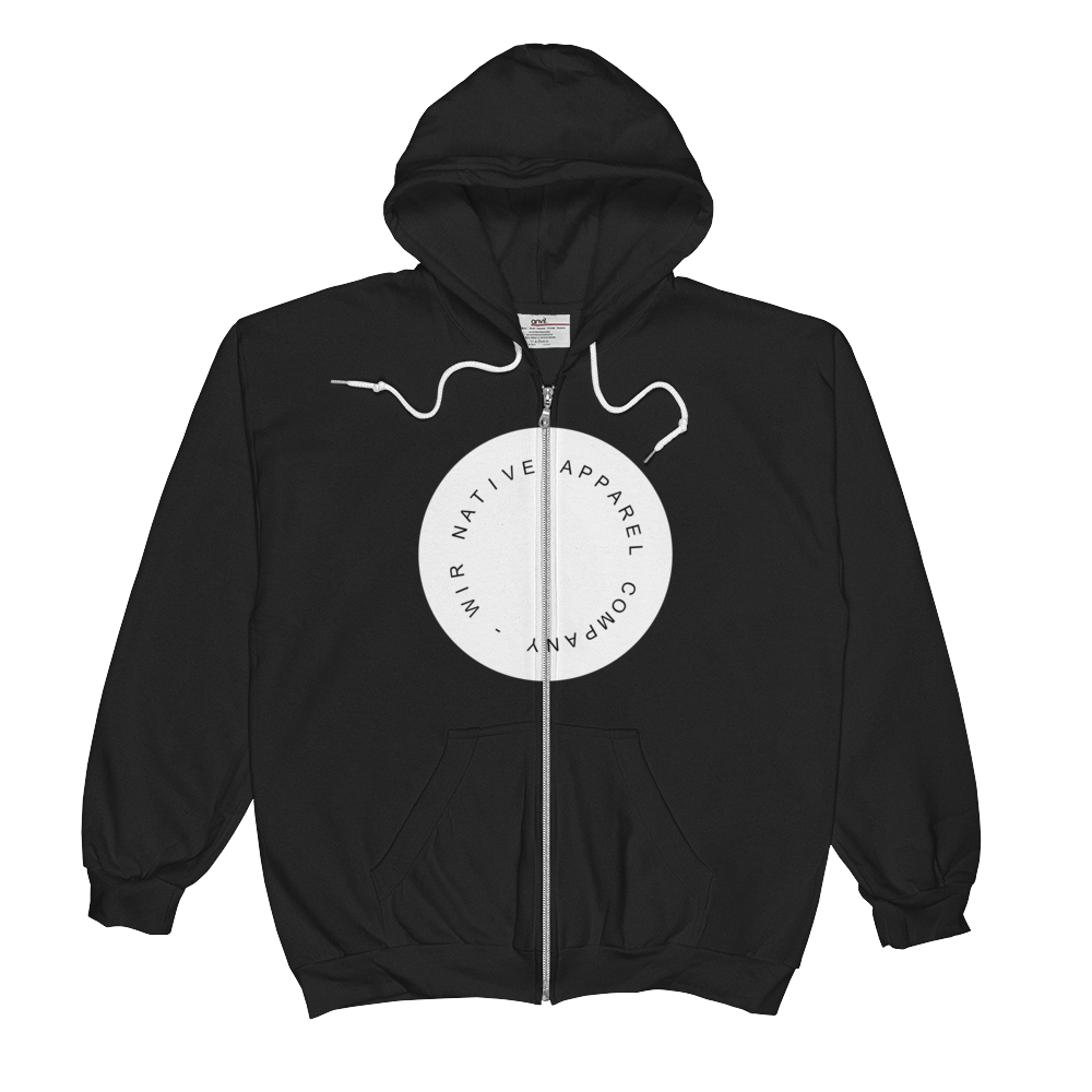 Classic Ivory Button Zip Hoodie