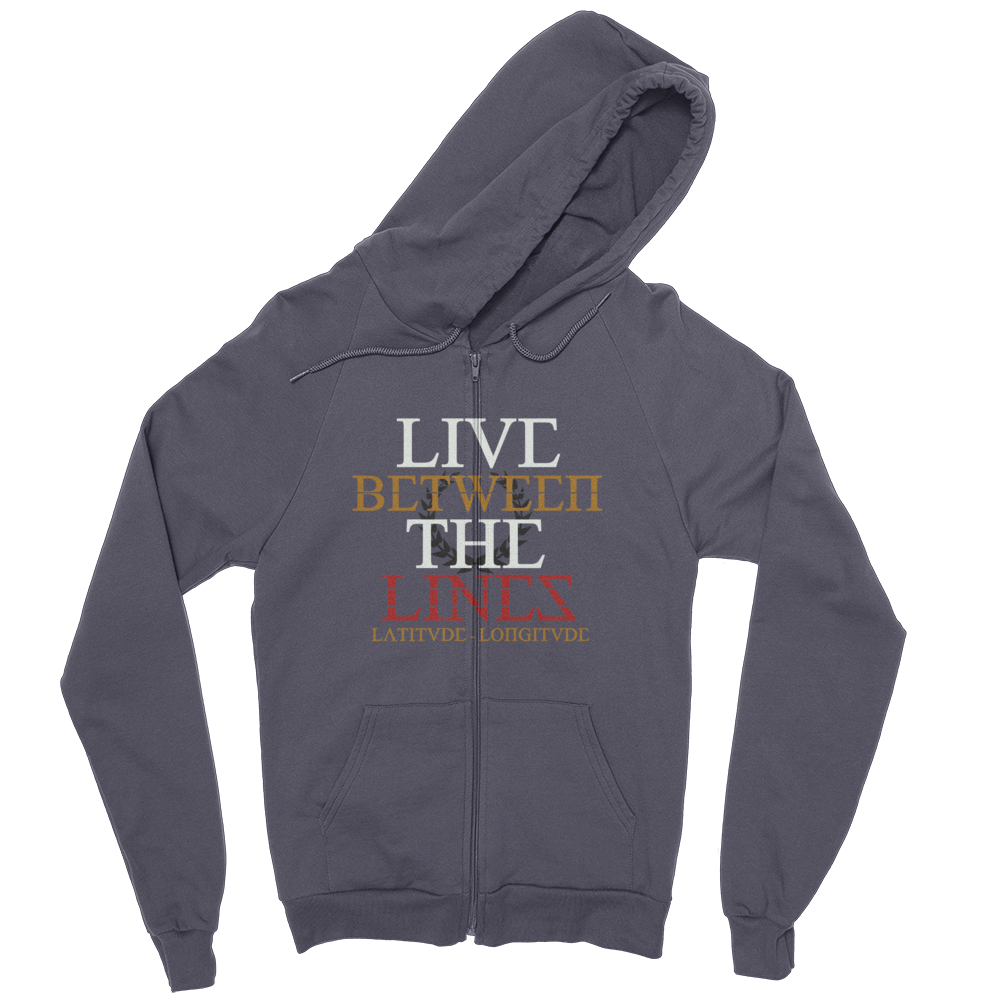 Between The Lines Zip Hoodie