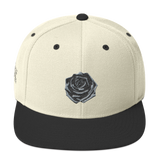 Black Rose Snapback Hat