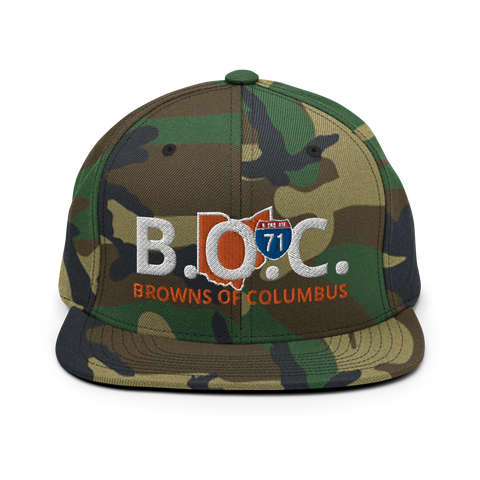 BOC Camo Snapback Hat