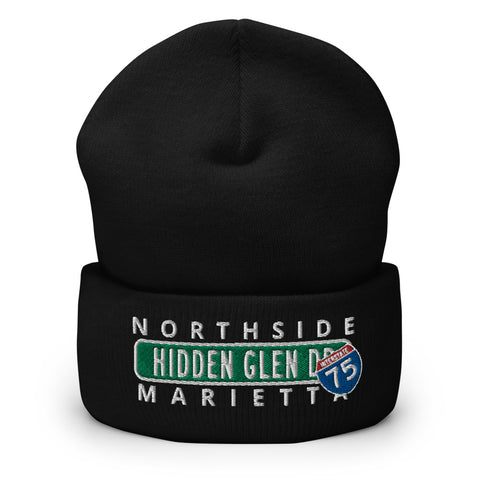 Hidden Glen Dr GA Mar Snapback Hat Cuffed Beanie