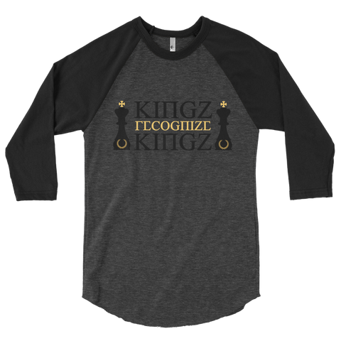 Recognize King 3/4 Sleeve Shirt