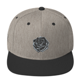 Black Rose Snapback Hat