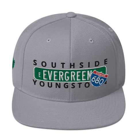 Concrete Streets E Evergreen Ave Snapback Hat
