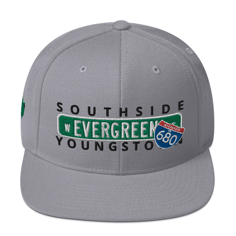 Concrete Streets W Evergreen Ave Snapback Hat
